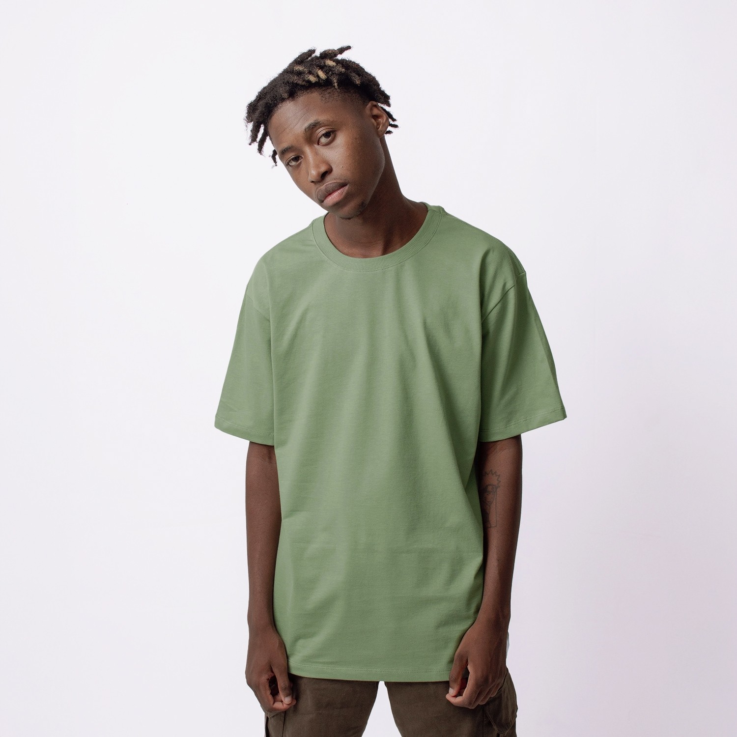Urban Label  Camiseta Premium 28.1 Verde Leaf